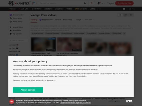 xHamster Vintage