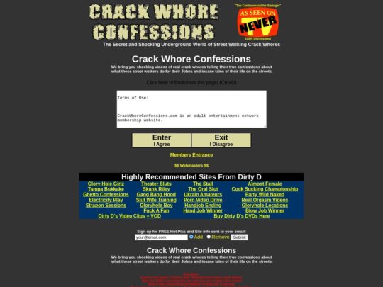 Crack Whore Confessions